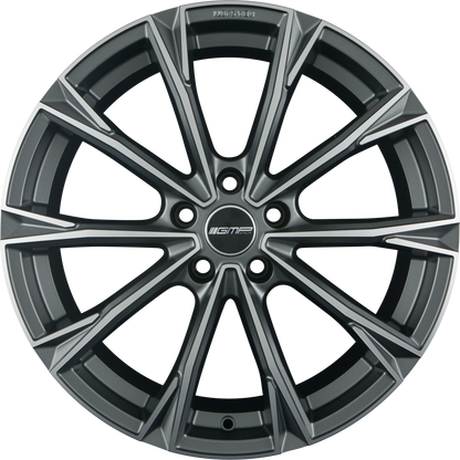 GMP Totale matt anthracite diamond Alufelge 10x23 Zoll ET18 LK 5x112 ML66.5 – Bild 3