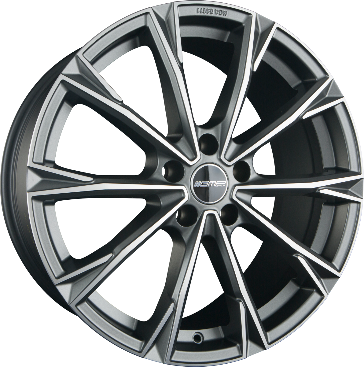 GMP Totale matt anthracite diamond Alufelge 10x23 Zoll ET18 LK 5x112 ML66.5 – Bild 4