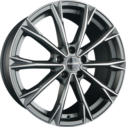 GMP Totale matt anthracite diamond Alufelge 10x23 Zoll ET18 LK 5x112 ML66.5 – Bild 4