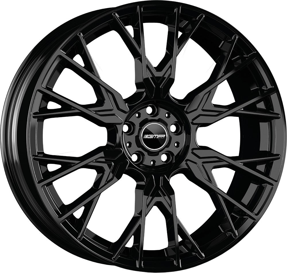 GMP Fender black glossy Alufelge 8x19 Zoll ET43 LK 5x112 ML66.6