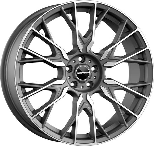 GMP Fender anthracite matt diamond Alufelge 10x22 Zoll ET34 LK 5x112 ML66.6