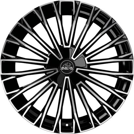Antera A103 piano black diamond 10.5x22 ET48 - LK5/130 ML71.6