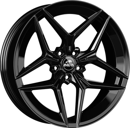 Antera A107 piano black 10.5x19 ET35 - LK5/112 ML66.6