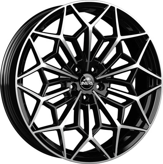 Antera A105 piano black diamond 9.5x20 ET40 - LK5/114.3 ML70.5