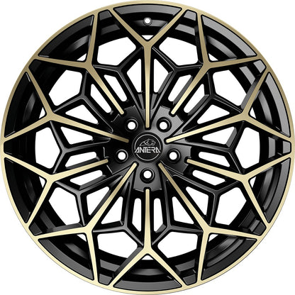 Antera A105 piano black champagne 10.5x22 ET35 - LK5/120 ML64.1