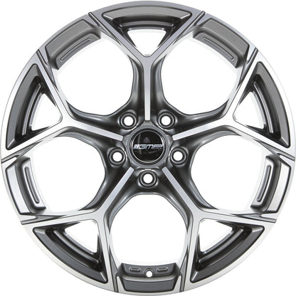 GMP Ultrivity anthracite matt diamond Alufelge 10x23 Zoll ET23 LK 5x130 ML71.6 – Bild 2