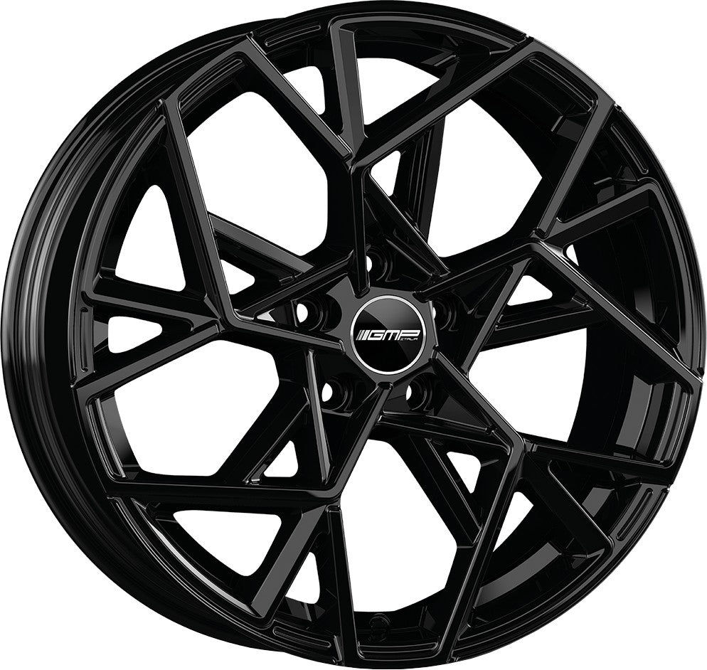 GMP Cartesio black glossy Alufelge 7x17 Zoll ET35 LK 5x100 ML57.1