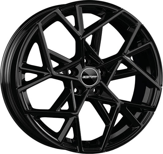 GMP Cartesio black glossy Alufelge 7x17 Zoll ET45 LK 5x110 ML73.1