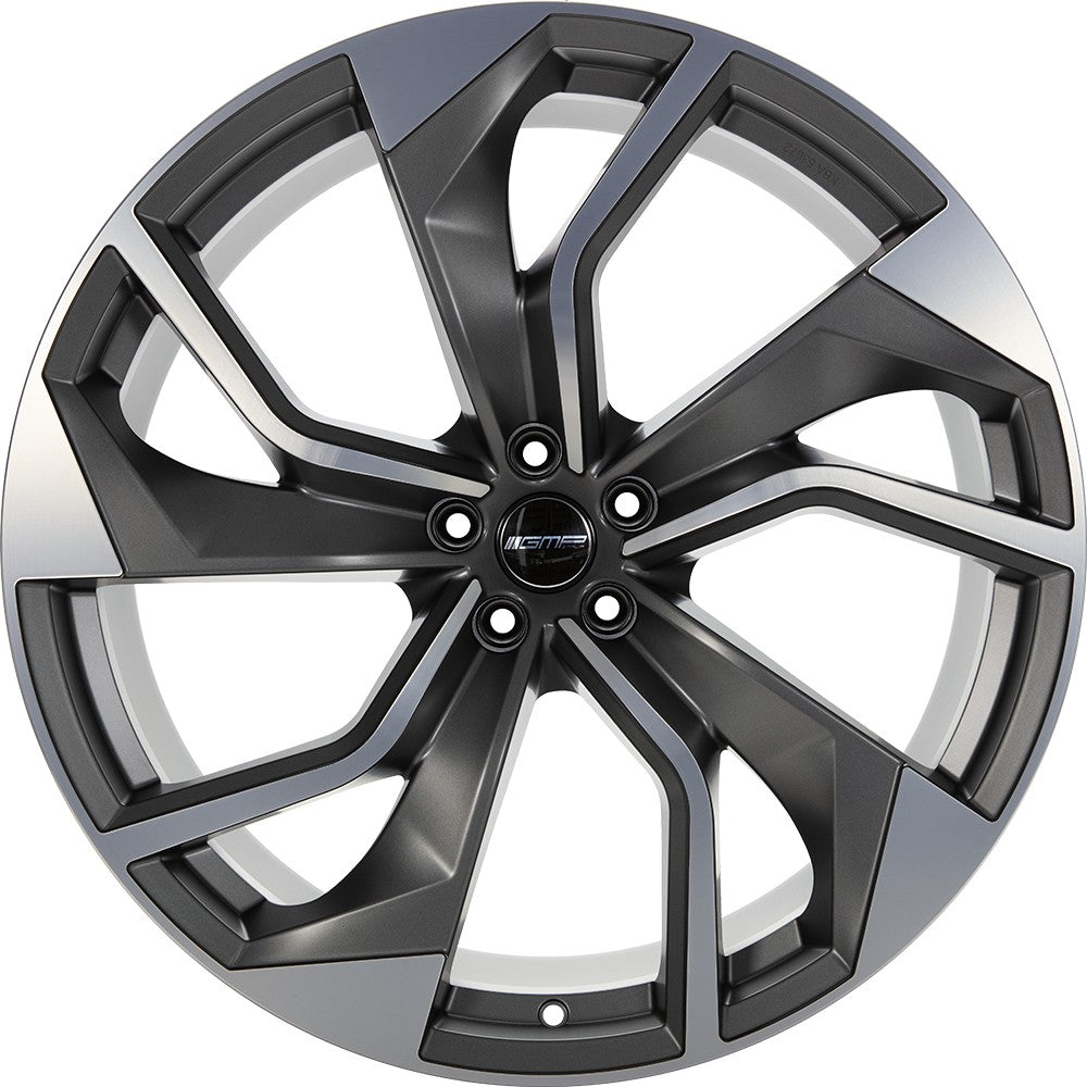 GMP Rebel anthracite matt diamond Alufelge 10x22 Zoll ET38 LK 5x130 ML66.5 – Bild 2