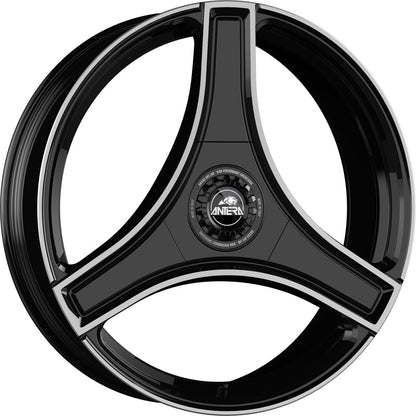 Antera A123 piano black diamond 10.5x22 ET48 - LK5/130 ML71.6