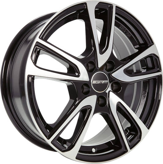 GMP Astral black polished Alufelge 7x17 Zoll ET35 LK 4x98 ML58.1