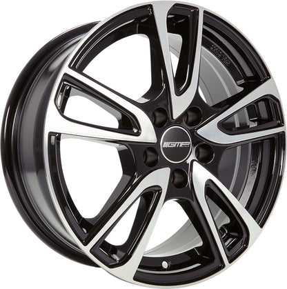 GMP Astral black polished Alufelge 7x17 Zoll ET35 LK 4x98 ML58.1