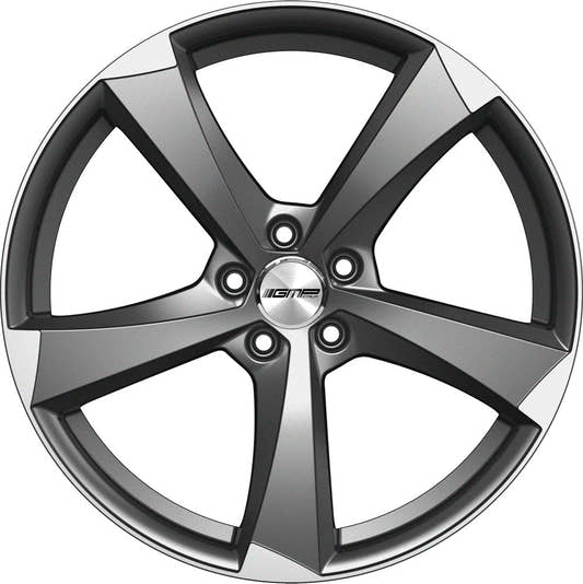 GMP Ican matt anthracite polished Alufelge 7.5x17 Zoll ET35 LK 5x100 ML57.1 – Bild 2