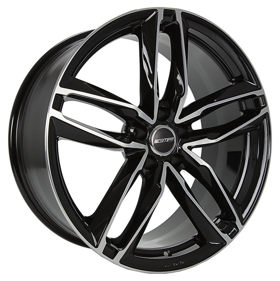 GMP Atom black polished Alufelge 7.5x17 Zoll ET45 LK 5x112 ML66.5