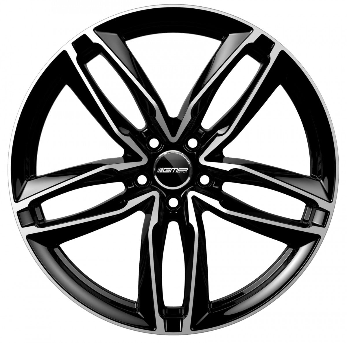 GMP Atom black polished Alufelge 7.5x17 Zoll ET45 LK 5x112 ML66.5 – Bild 2