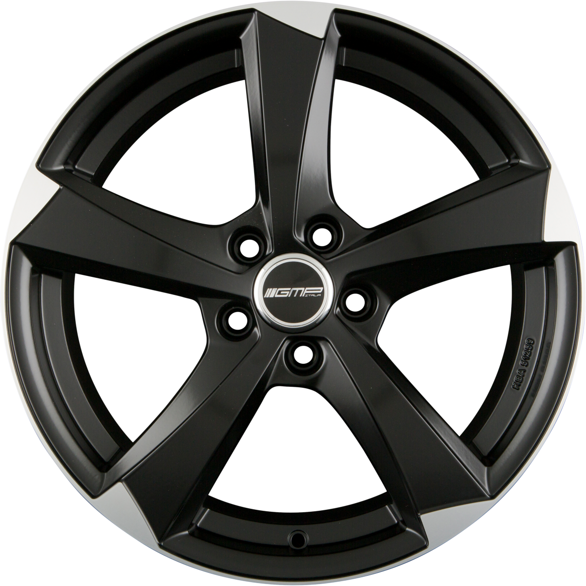 GMP Italia Ican Satin Black Diamond Alufelge 7.5x17 Zoll ET28 LK 5x112 ML66.6
