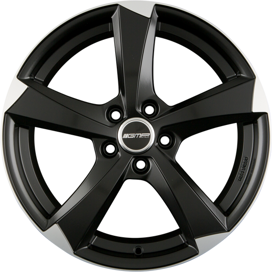 GMP Italia Ican Satin Black Diamond Alufelge 7.5x17 Zoll ET35 LK 5x112 ML66.6