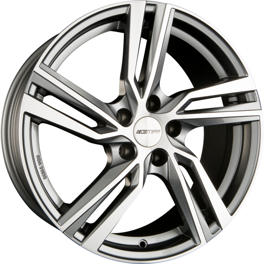 GMP Italia Arcan Anthracite Diamond Alufelge 7.5x17 Zoll ET45 LK 5x114.3 ML67.1 – Bild 2