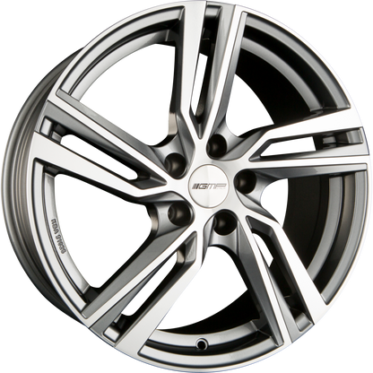 GMP Italia Arcan Anthracite Diamond Alufelge 7.5x17 Zoll ET45 LK 5x114.3 ML67.1 – Bild 2