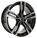 GMP Reven black polished Alufelge 7.5x17 Zoll ET34 LK 5x120 ML72.6