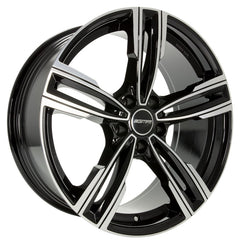 GMP Reven black polished Alufelge 7.5x17 Zoll ET34 LK 5x120 ML72.6
