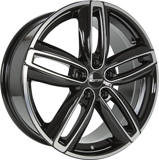 GMP Diva black polished Alufelge 7.5x18 Zoll ET50 LK 5x120 ML72.6