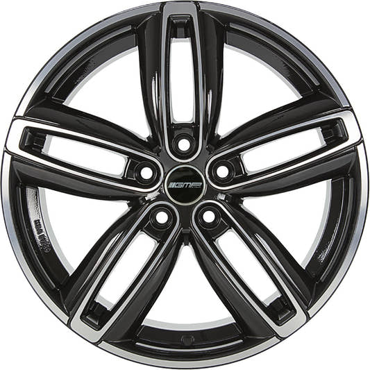 GMP Diva black polished Alufelge 7.5x18 Zoll ET50 LK 5x120 ML72.6 – Bild 2