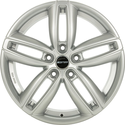 GMP Diva silver Alufelge 7.5x18 Zoll ET50 LK 5x120 ML72.6 – Bild 2