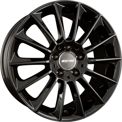 GMP Stellar glossy black Alufelge 8x18 Zoll ET45 LK 5x112 ML66.6 – Bild 4