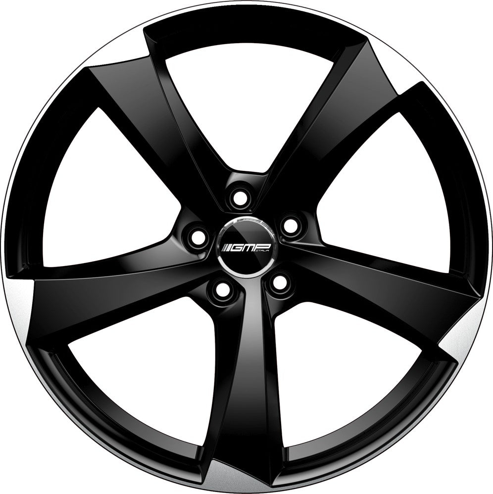 GMP Ican satin black polished Alufelge 8x18 Zoll ET35 LK 5x112 ML66.5 – Bild 2