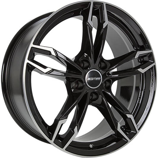 GMP Dea black polished Alufelge 8x18 Zoll ET30 LK 5x112 ML66.6