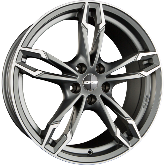 GMP Italia Dea Matt Anthracite Diamond Alufelge 8x18 Zoll ET34 LK 5x120 ML72.6 – Bild 2