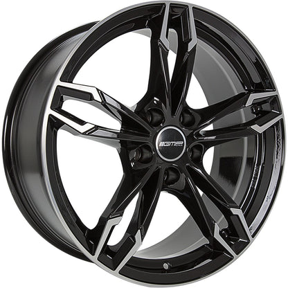 GMP Dea black polished Alufelge 8x18 Zoll ET43 LK 5x112 ML66.6