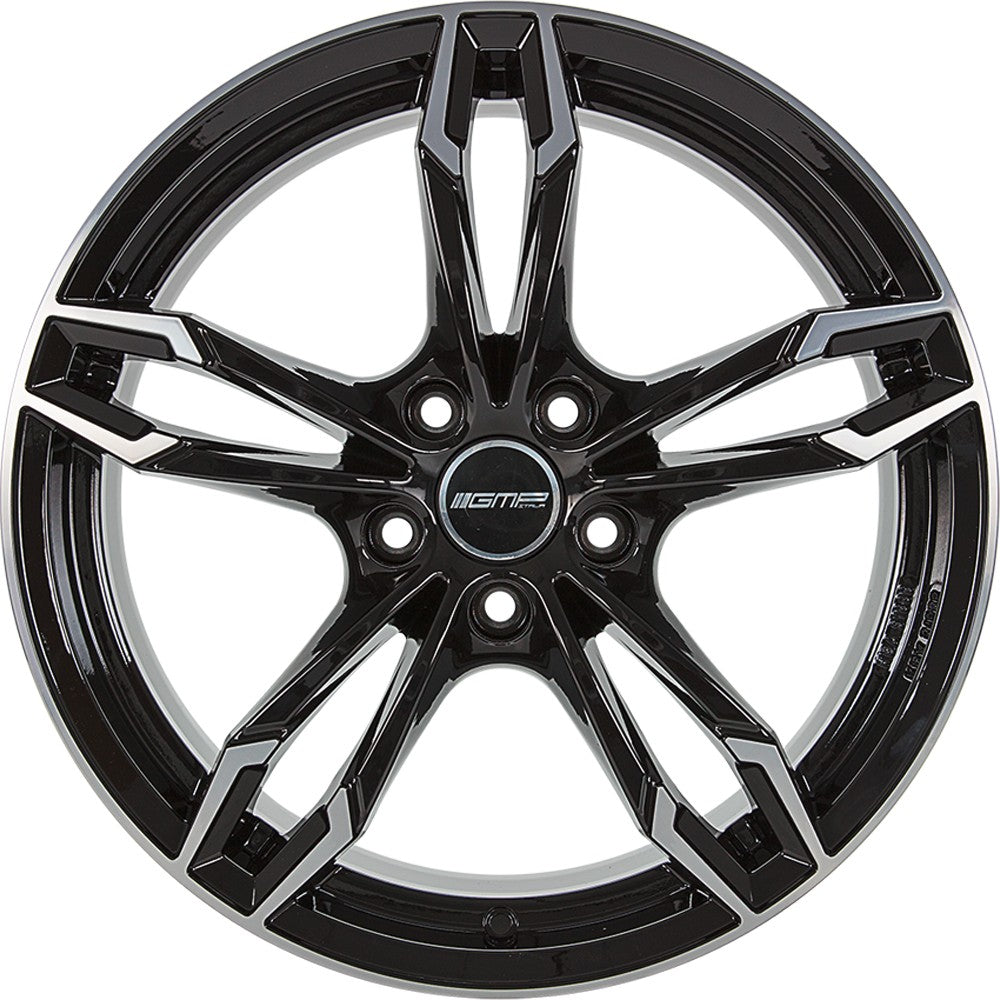 GMP Dea black polished Alufelge 8x18 Zoll ET43 LK 5x112 ML66.6 – Bild 2