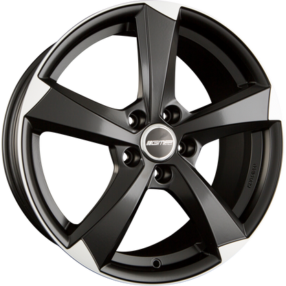 GMP Italia Ican Satin Black Diamond Alufelge 8x19 Zoll ET45 LK 5x112 ML66.6 – Bild 2