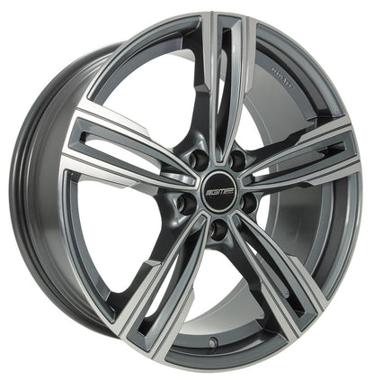GMP Reven anthracite polished Alufelge 8x19 Zoll ET40 LK 5x120 ML72.6