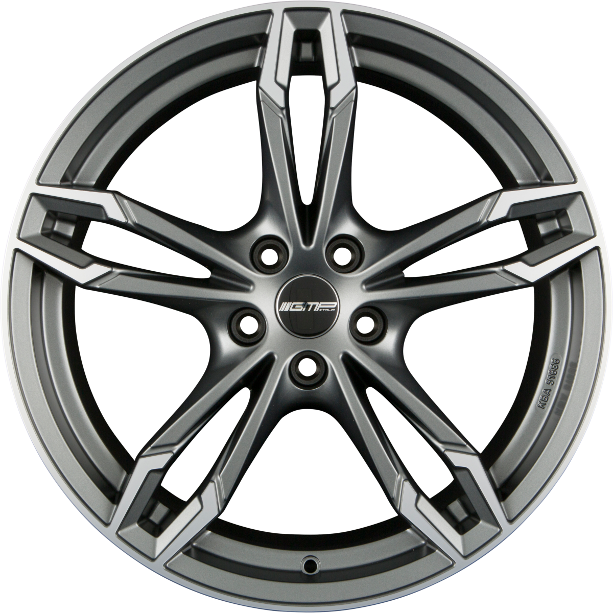 GMP Italia Dea Matt Anthracite Diamond Alufelge 8.5x19 Zoll ET25 LK 5x112 ML66.6