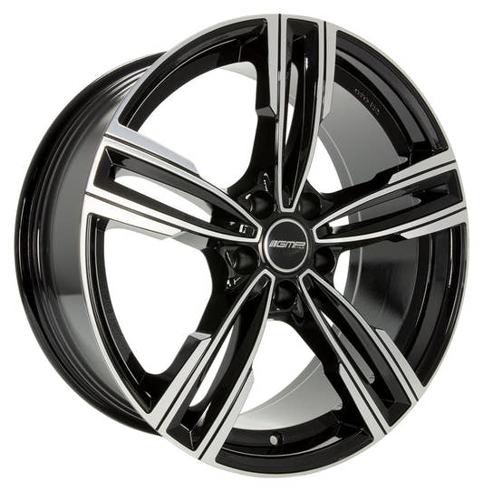 GMP Reven black polished Alufelge 8.5x20 Zoll ET33 LK 5x120 ML72.6