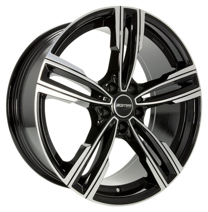 GMP Reven black polished Alufelge 8.5x20 Zoll ET33 LK 5x120 ML72.6