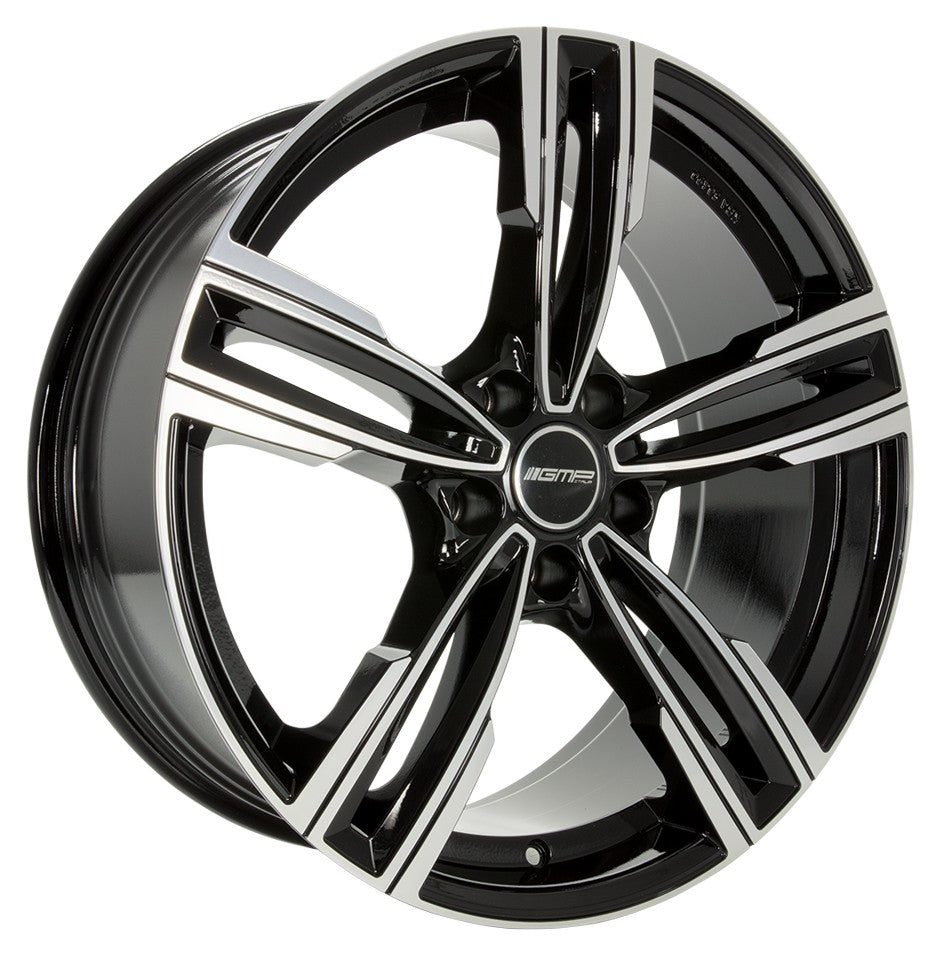 GMP Reven black polished Alufelge 8.5x20 Zoll ET35 LK 5x120 ML64.1