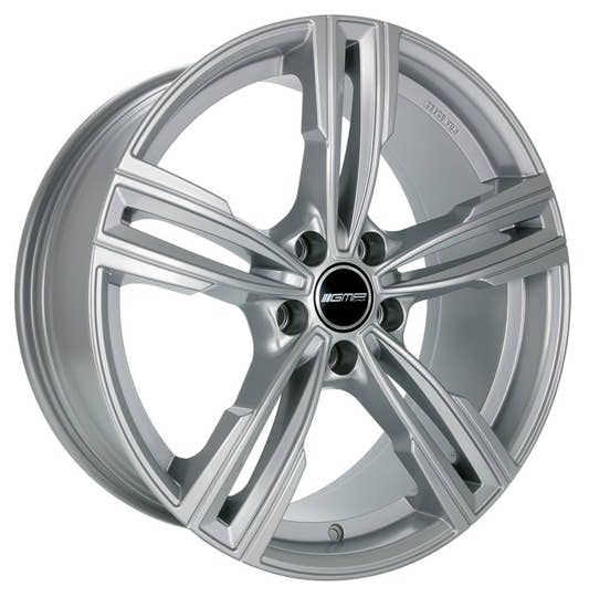 GMP Reven silver Alufelge 8.5x20 Zoll ET38 LK 5x120 ML72.6