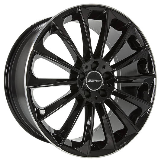 GMP Stellar black polished lip Alufelge 9x18 Zoll ET50 LK 5x112 ML66.6