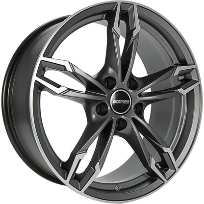 GMP Dea matt anthracite polished Alufelge 9x18 Zoll ET44 LK 5x112 ML66.6