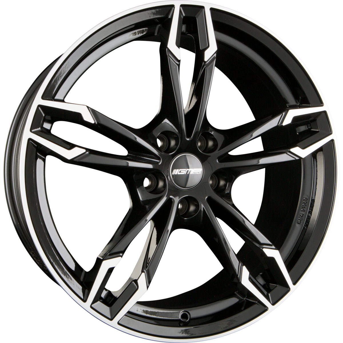 GMP Italia Dea Black Diamond Alufelge 9x19 Zoll ET44 LK 5x120 ML72.6 – Bild 2