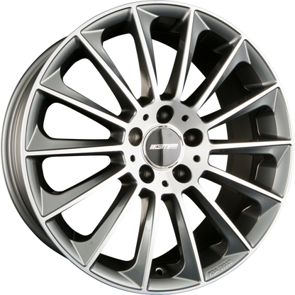 GMP Stellar anthracite diamond Alufelge 9x22 Zoll ET37 LK 5x112 ML66.6 – Bild 4
