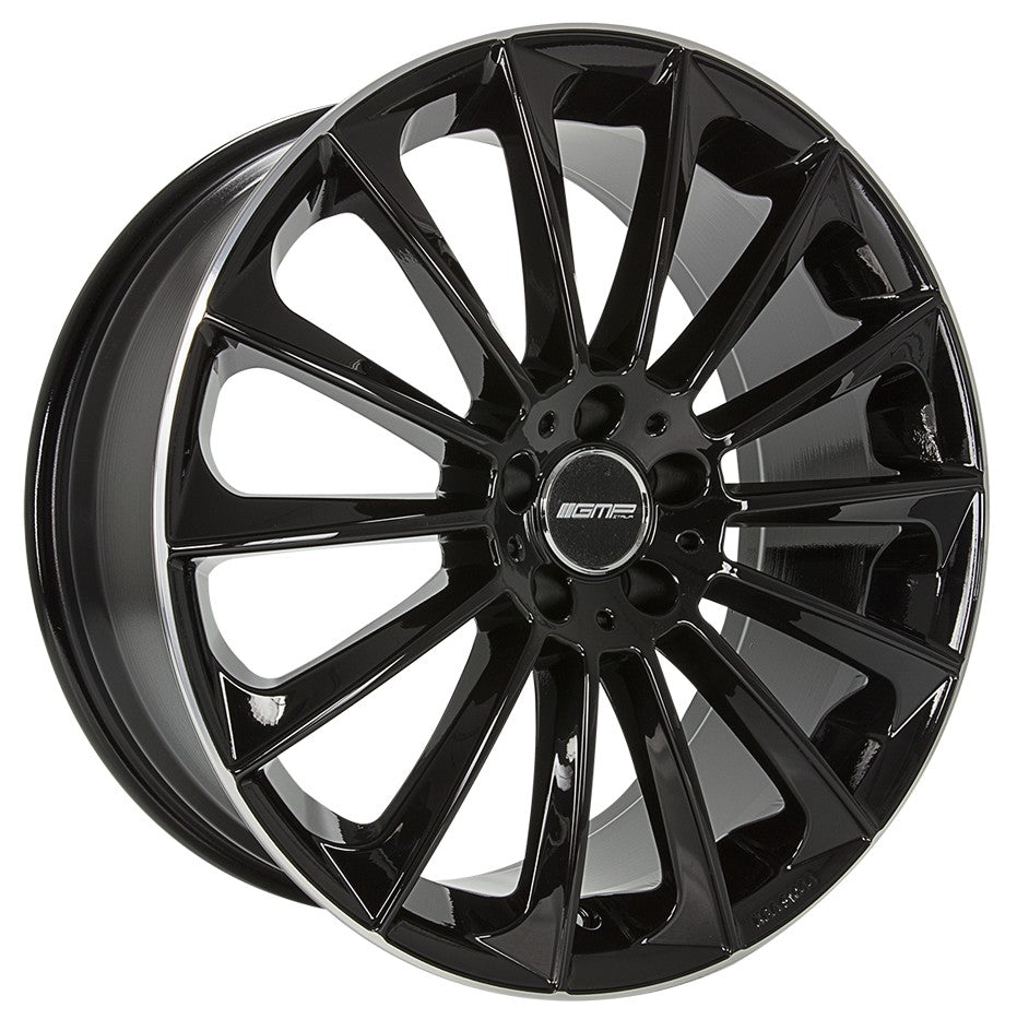 GMP Stellar black polished lip Alufelge 9.5x19 Zoll ET50 LK 5x112 ML66.6