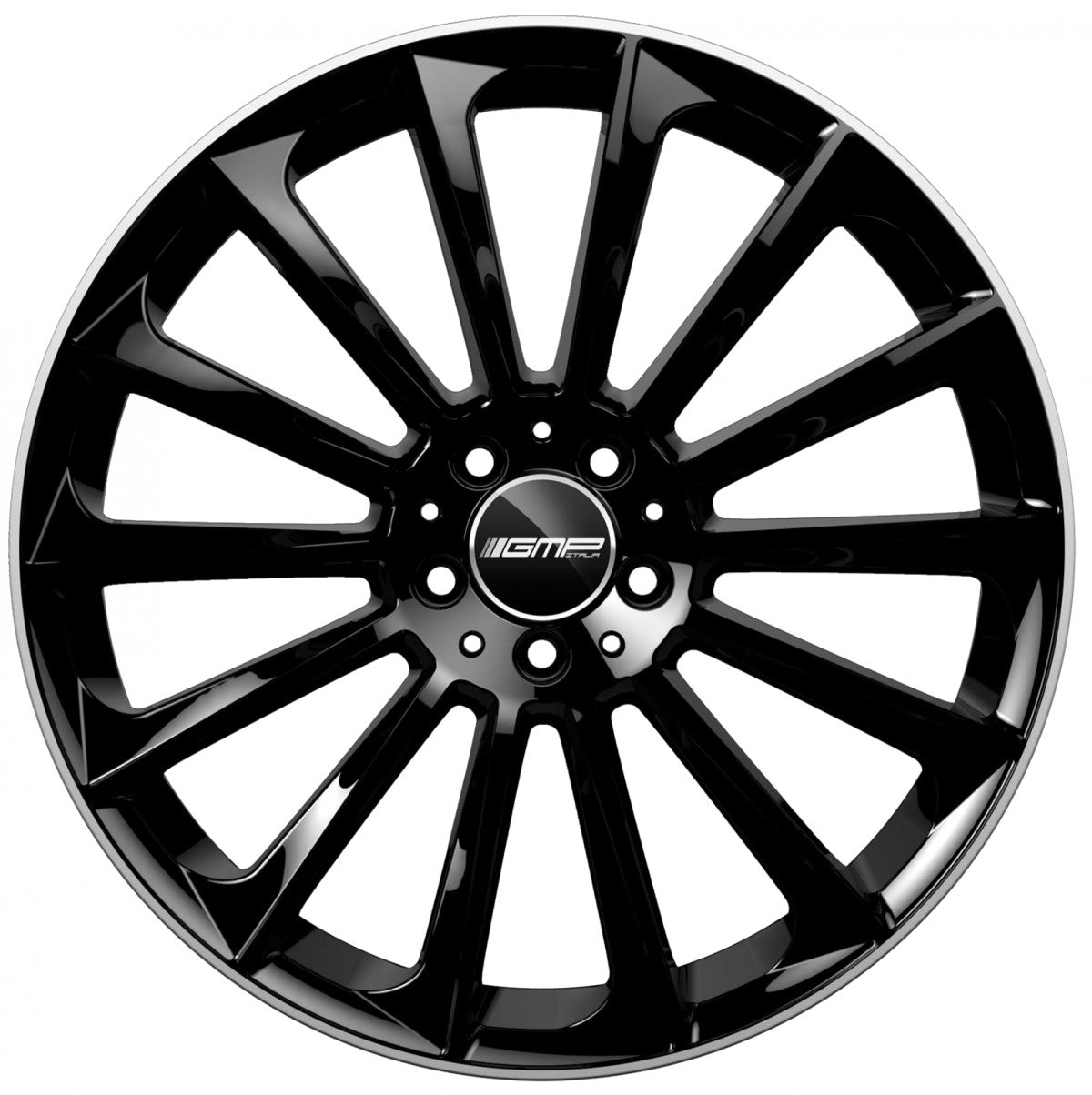 GMP Stellar black polished lip Alufelge 9.5x19 Zoll ET50 LK 5x112 ML66.6 – Bild 2