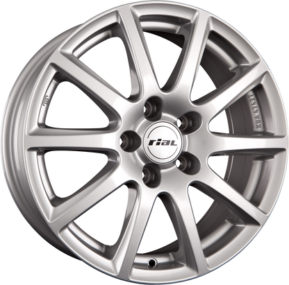 Rial Milano Polar-Silber Alufelge 6.5x16 Zoll ET45 LK 5x114.3 ML64.1 – Bild 2