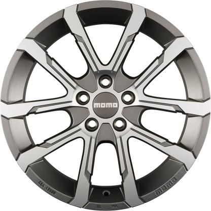 Momo Quantum EVO matt anthracite diamond cut Alufelge 8x18 Zoll ET44 LK 5x112 ML57.1 – Bild 3