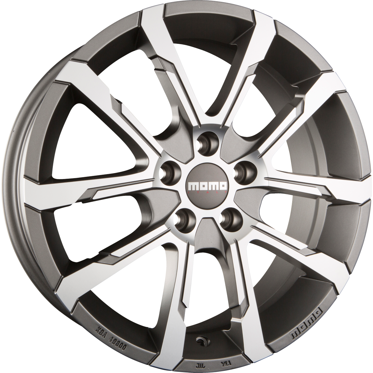 Momo Quantum EVO matt anthracite diamond cut Alufelge 8x18 Zoll ET44 LK 5x112 ML57.1 – Bild 4